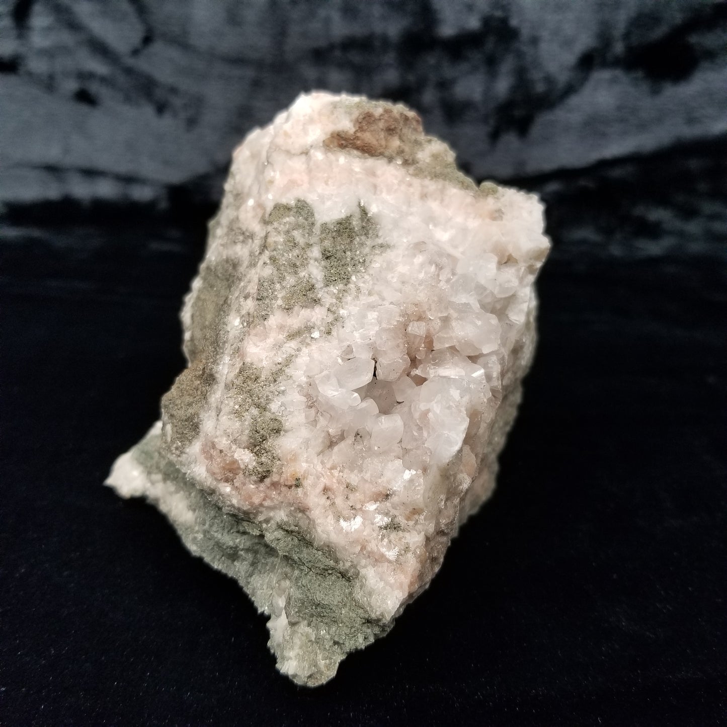 #11235 Clear Combined form Calcite formation with Hematite inclusions on matrix