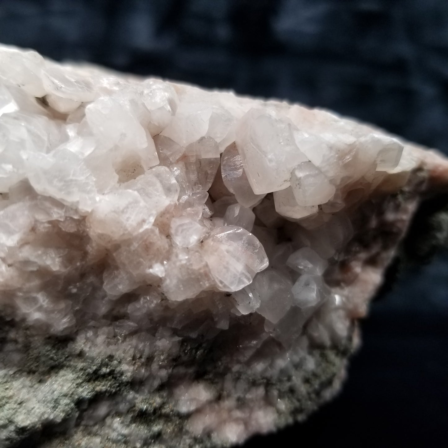 #11235 Clear Combined form Calcite formation with Hematite inclusions on matrix