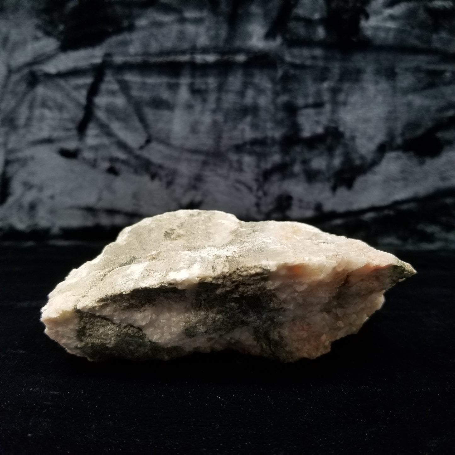 #11237 Clear Combined form Calcite with Hematite phantom inclusions on matrix