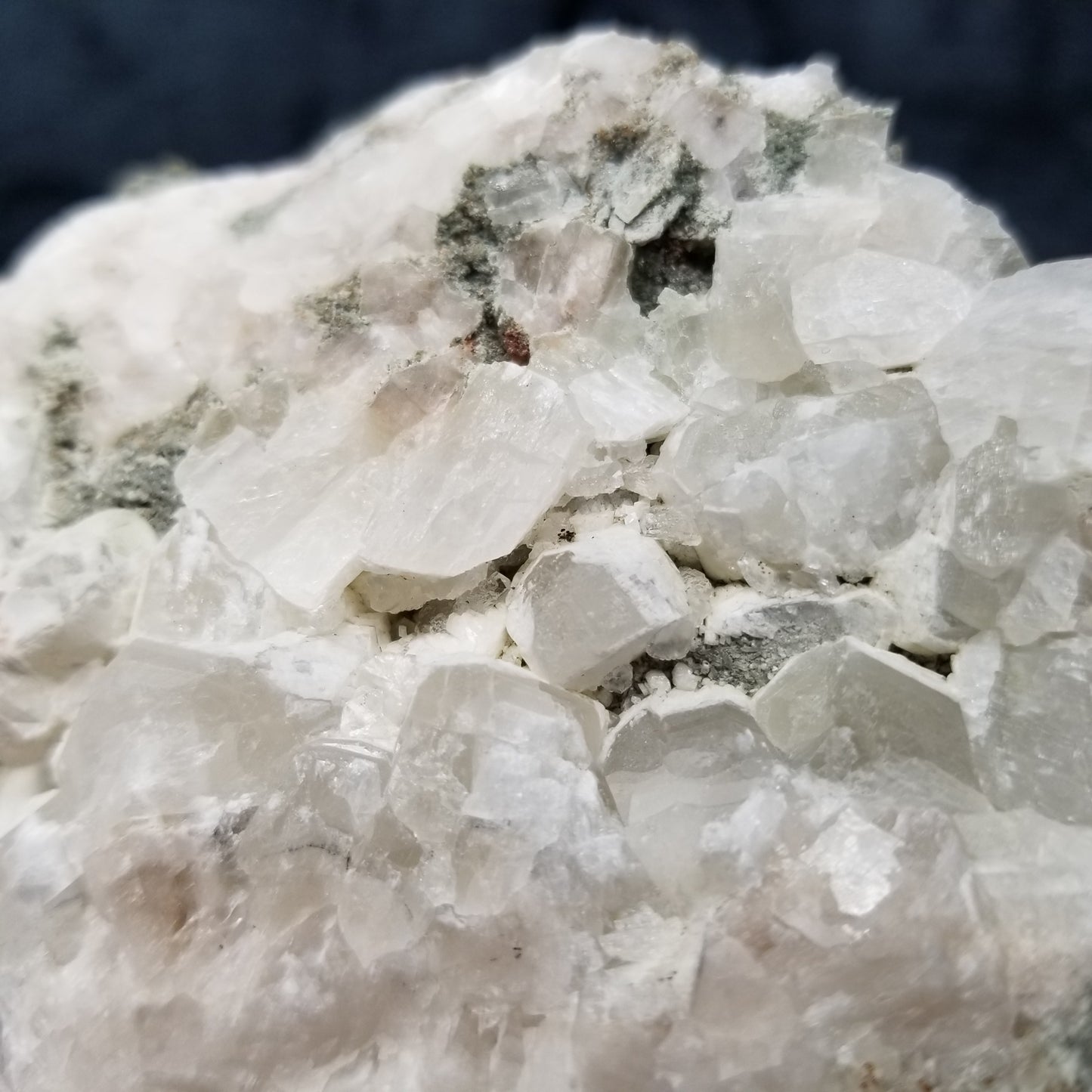 #11239 White Dolomite with Nailhead Spar Calcite on Combined form Clacite with millions of years formation on matrix