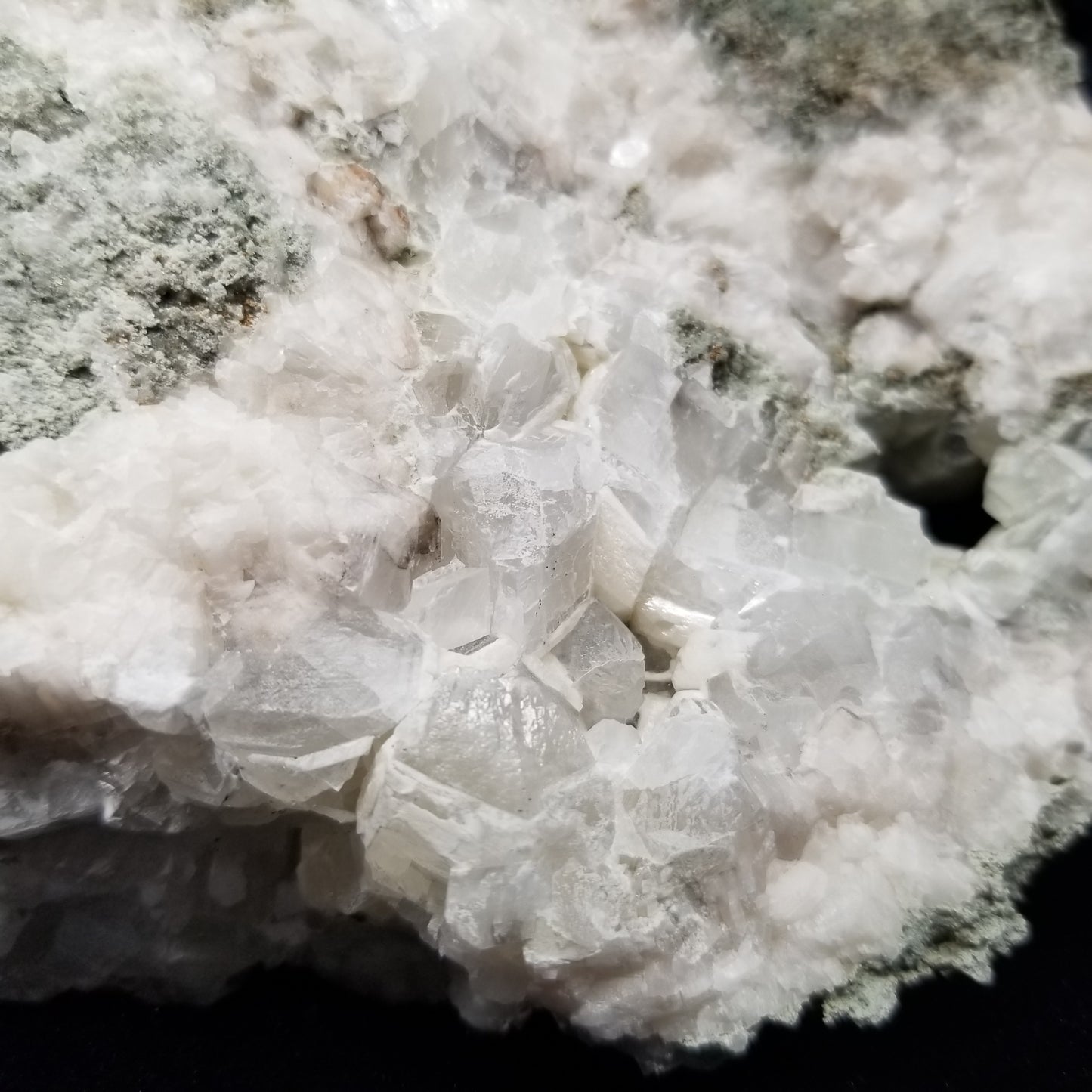 #11239 White Dolomite with Nailhead Spar Calcite on Combined form Clacite with millions of years formation on matrix