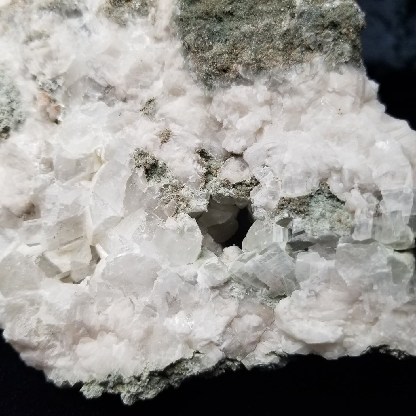 #11239 White Dolomite with Nailhead Spar Calcite on Combined form Clacite with millions of years formation on matrix