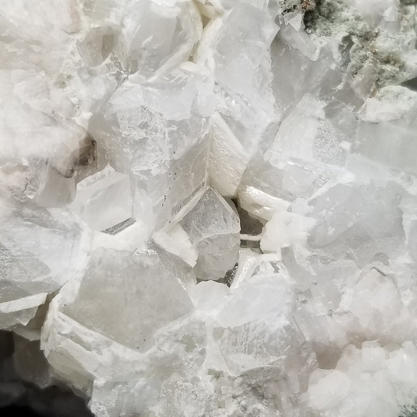 #11239 White Dolomite with Nailhead Spar Calcite on Combined form Clacite with millions of years formation on matrix