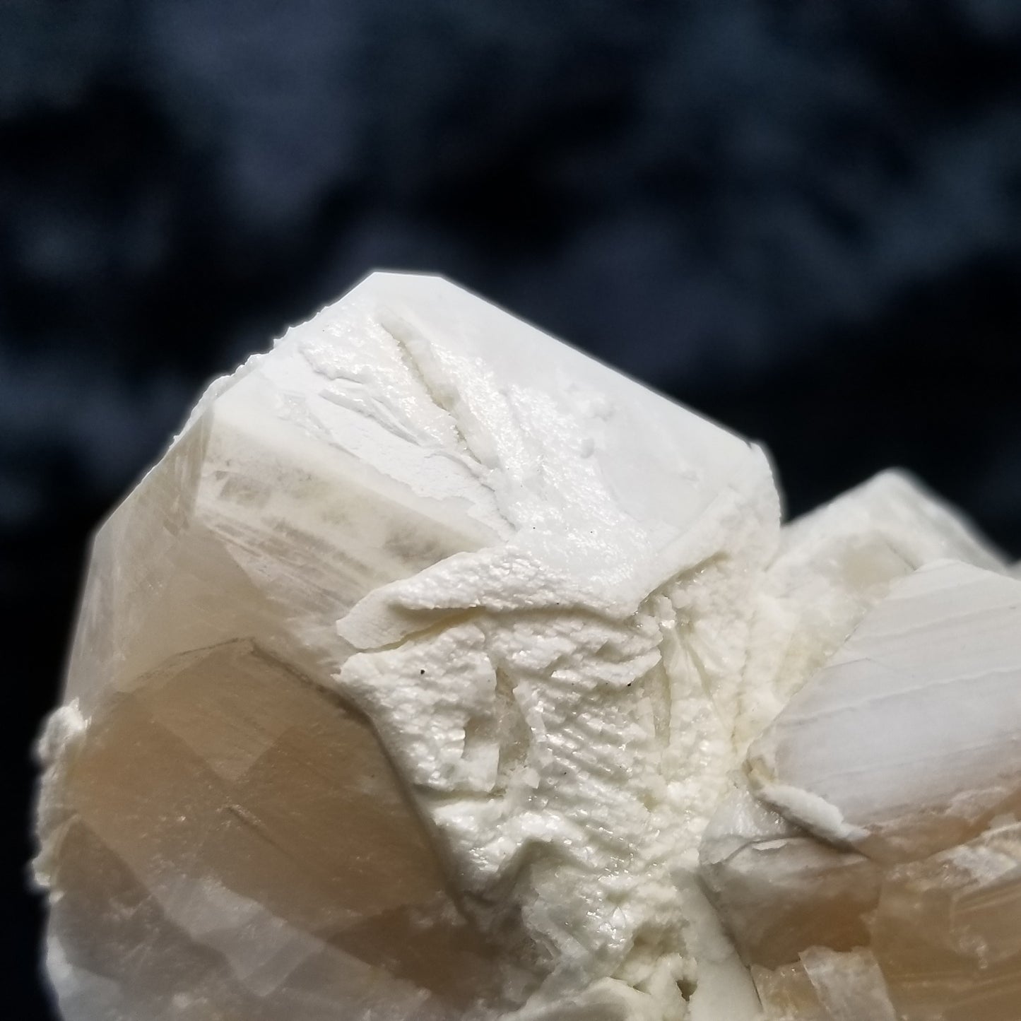 #11253 White Dolomite on Combined form Calcite on matrix