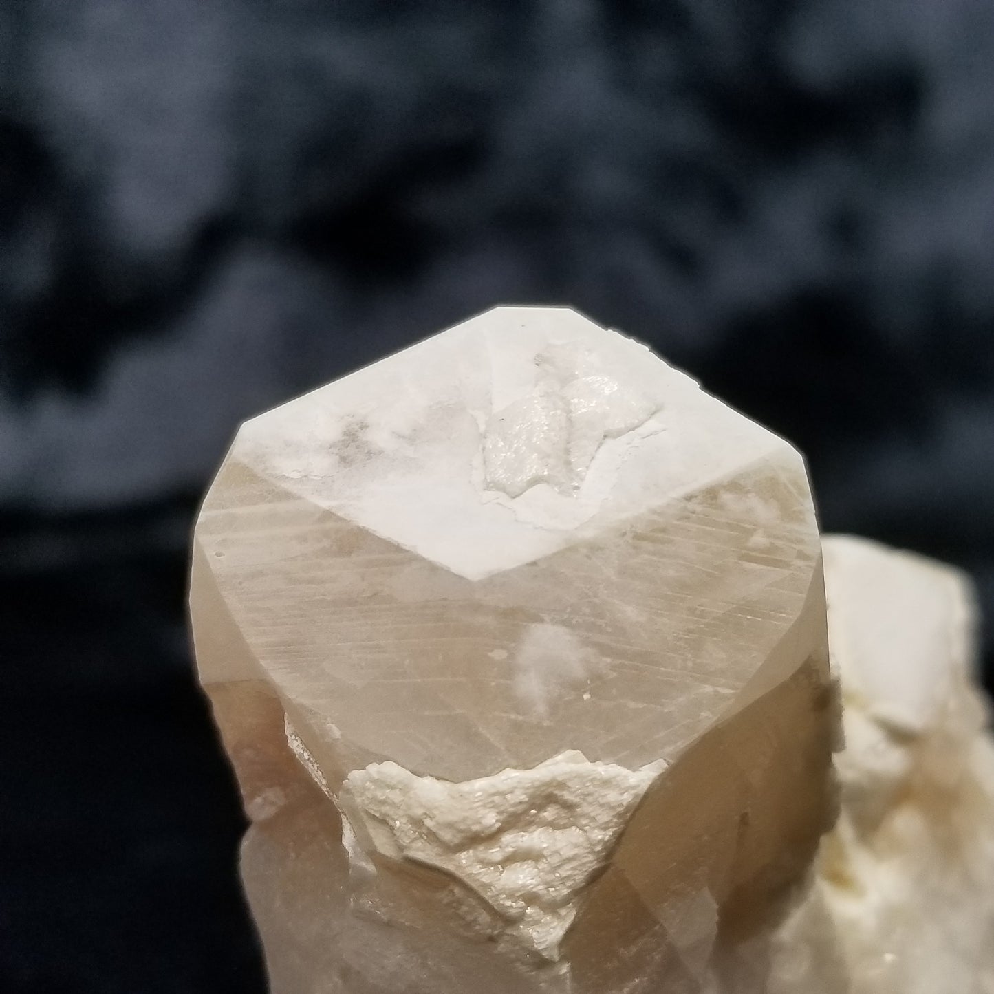 #11253 White Dolomite on Combined form Calcite on matrix