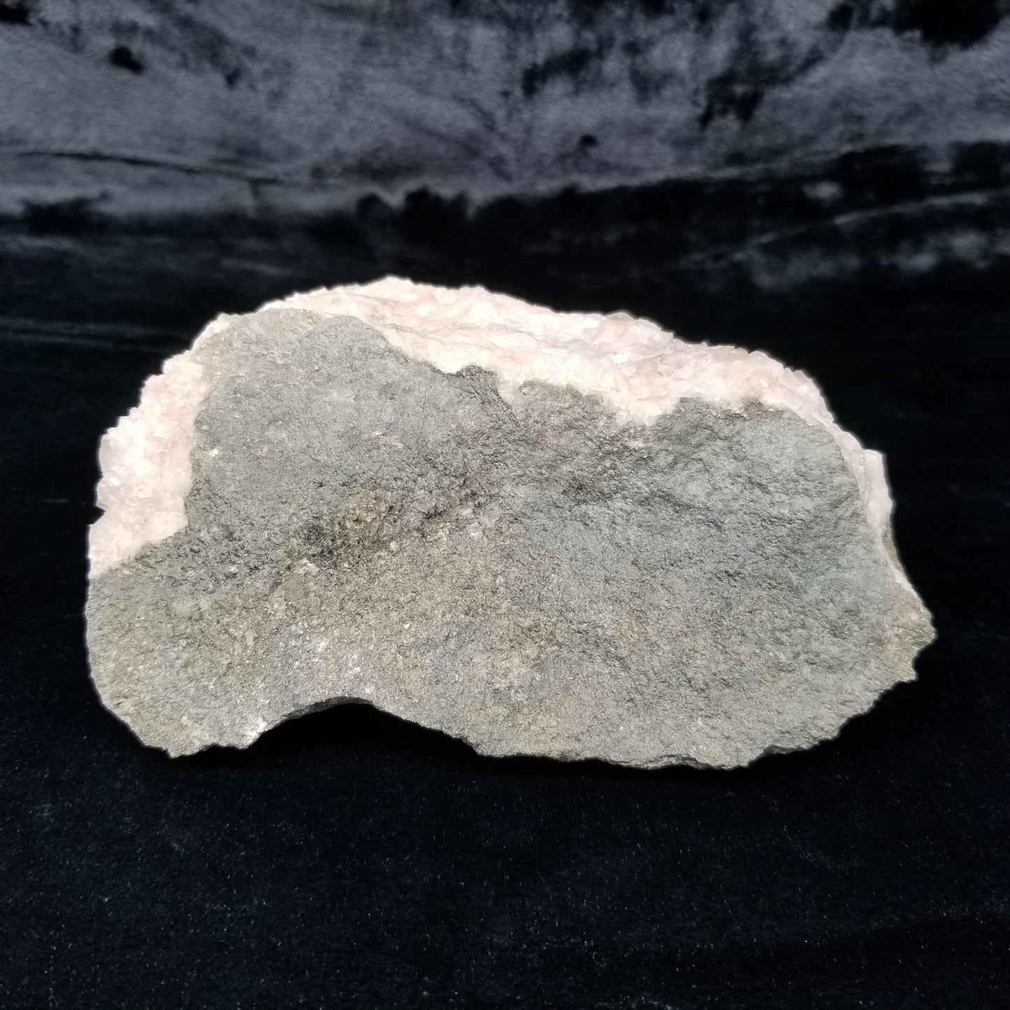 #11240 Clear Combined form Calcite with Hematite inclusions on matrix