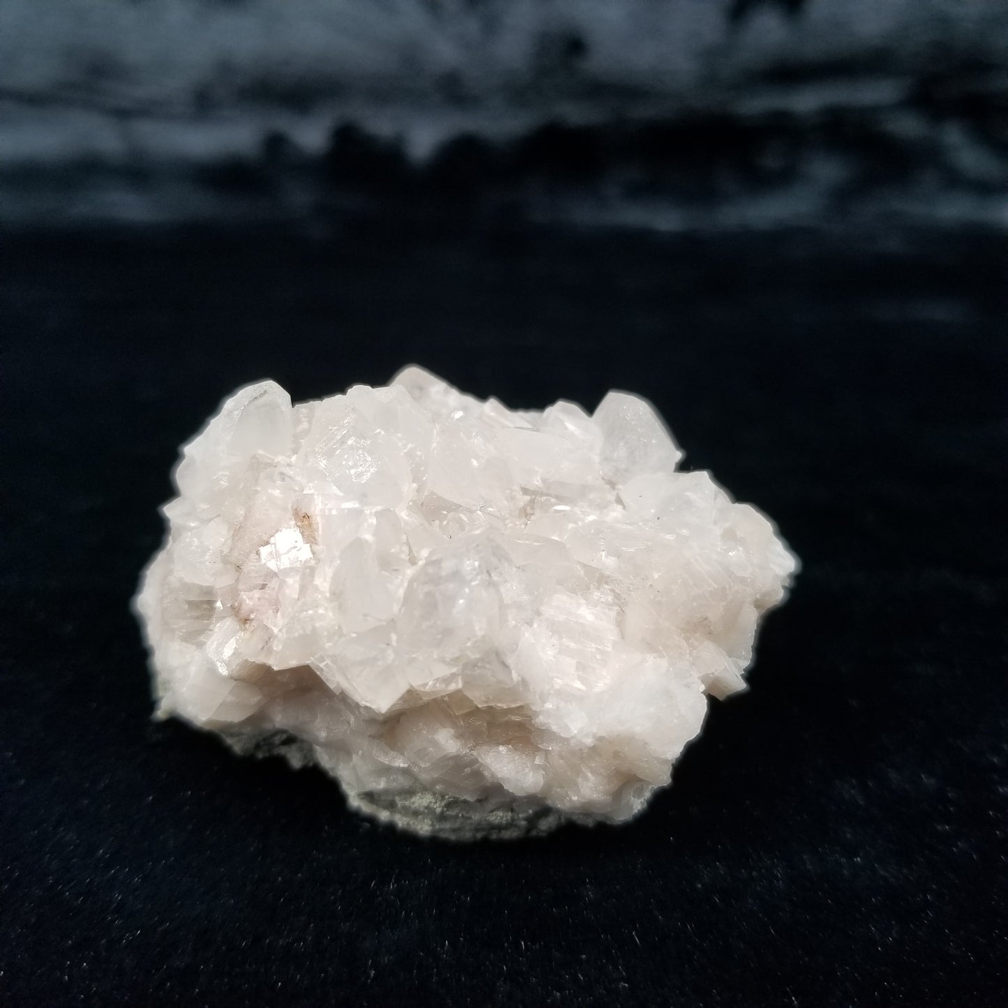 #11248 Chalcopyrite on small Combined form Calcite on white Calcite matrix