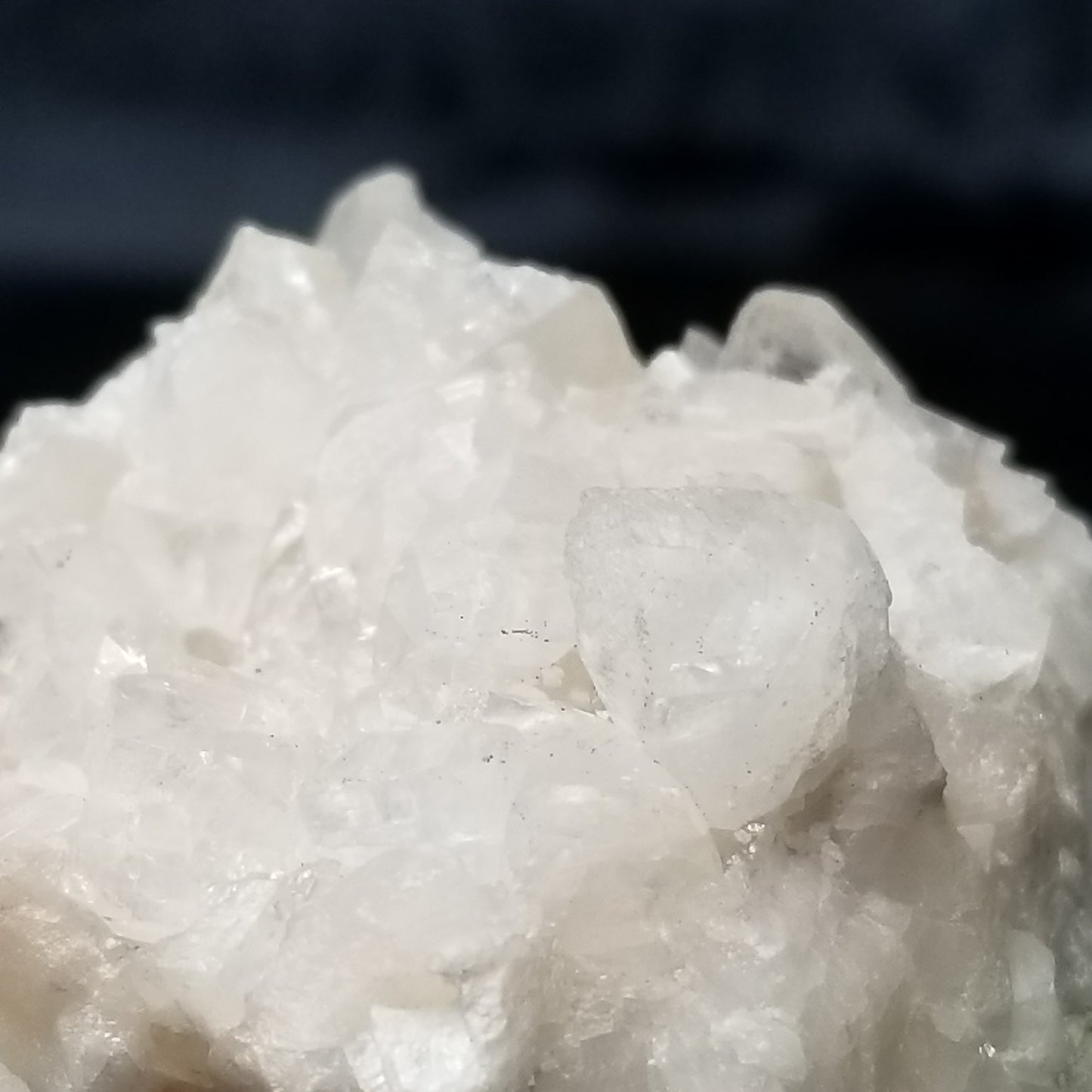 #11248 Chalcopyrite on small Combined form Calcite on white Calcite matrix