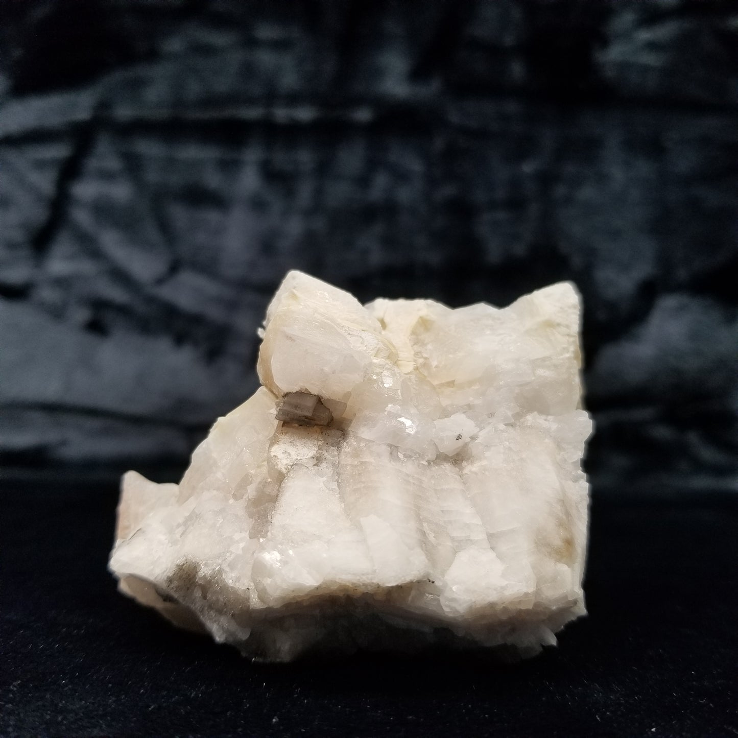 #11249 White Dolomite on Combined form Calcite formation