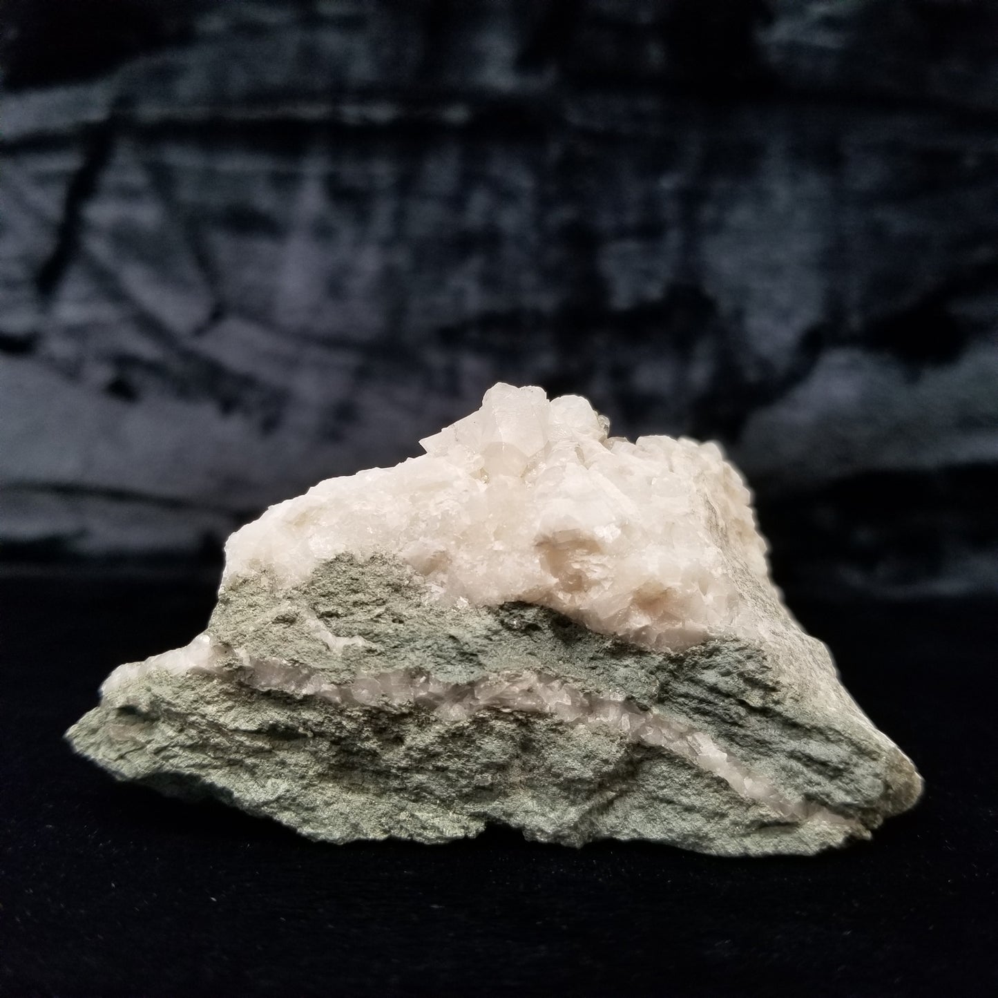 #11257 Chalcopyrite on clear Combined form Calcite with Chalcopyrite inclusions