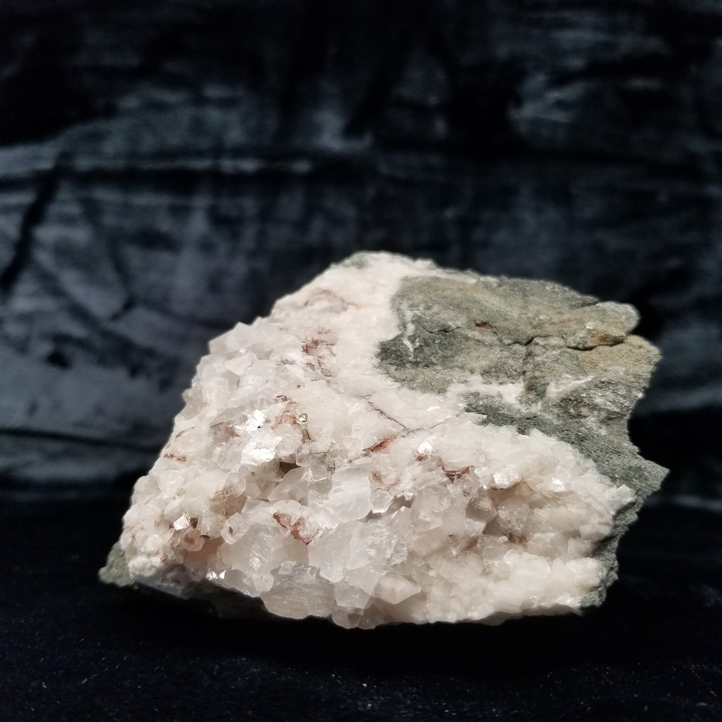 #11280 Clear Combined form Calcite goede with Hematite inclusions on matrix