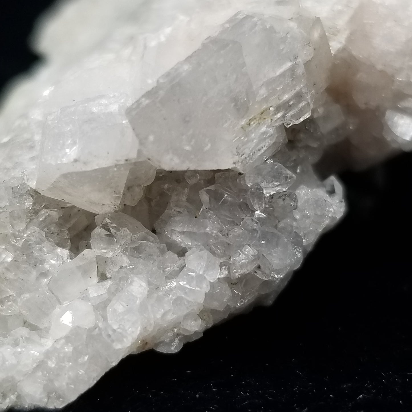 #11281 White Combined Calcite with Spirit Quartz on matrix