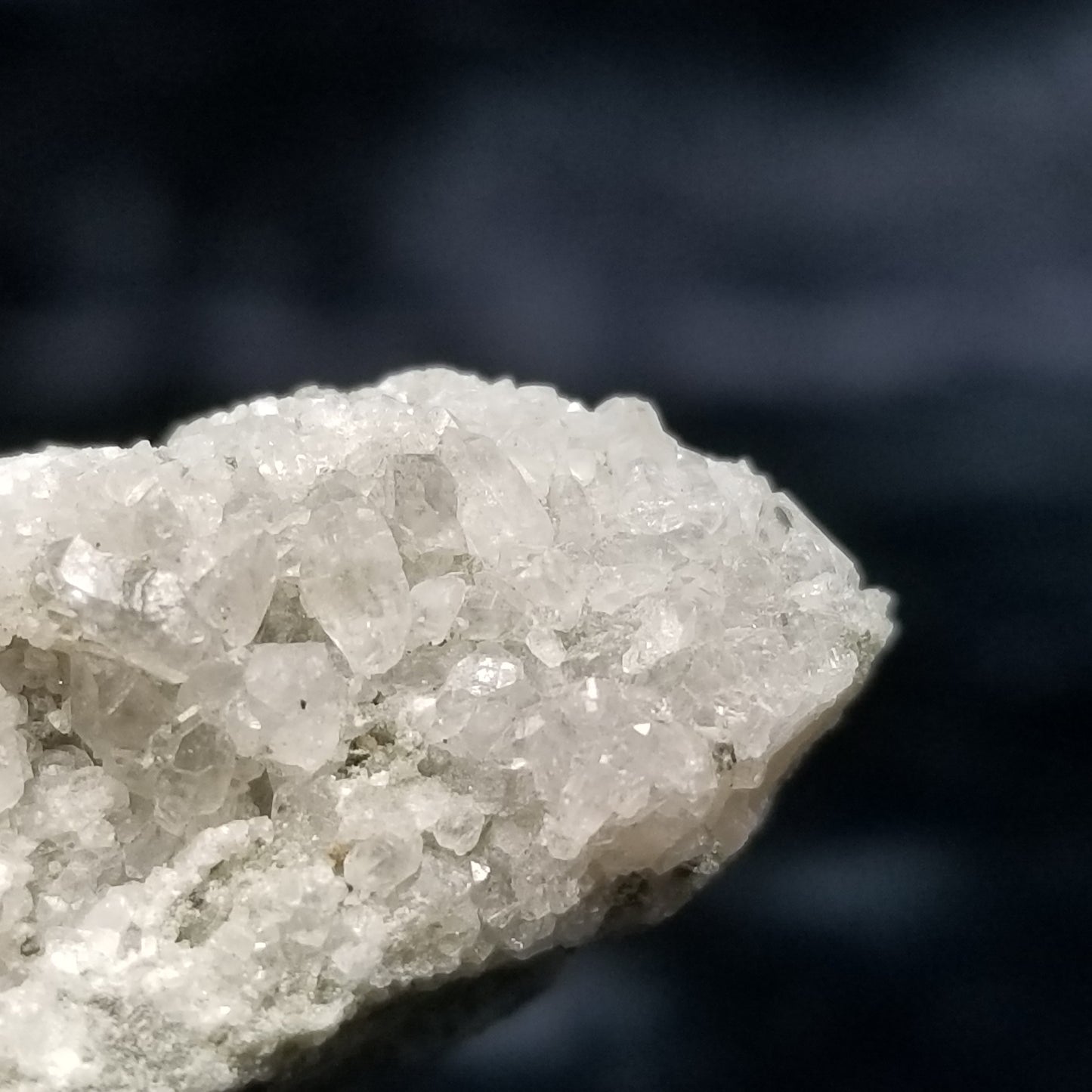 #11281 White Combined Calcite with Spirit Quartz on matrix