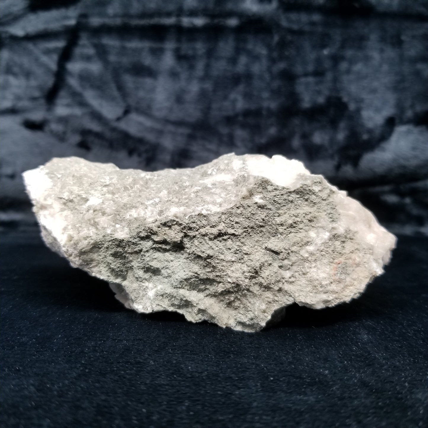 #11295 Chalcopyrite on white and clear Combined form Calcite formation on matrix