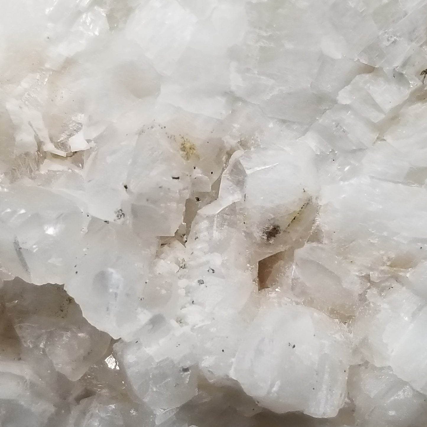 #11287 Chalcopyrite on white Combined form Calcite on matrix