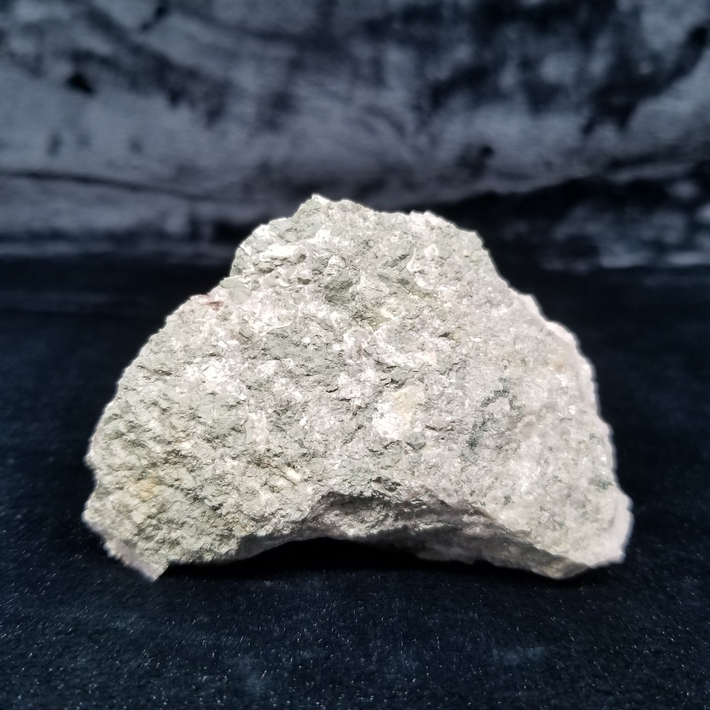 #11287 Chalcopyrite on white Combined form Calcite on matrix