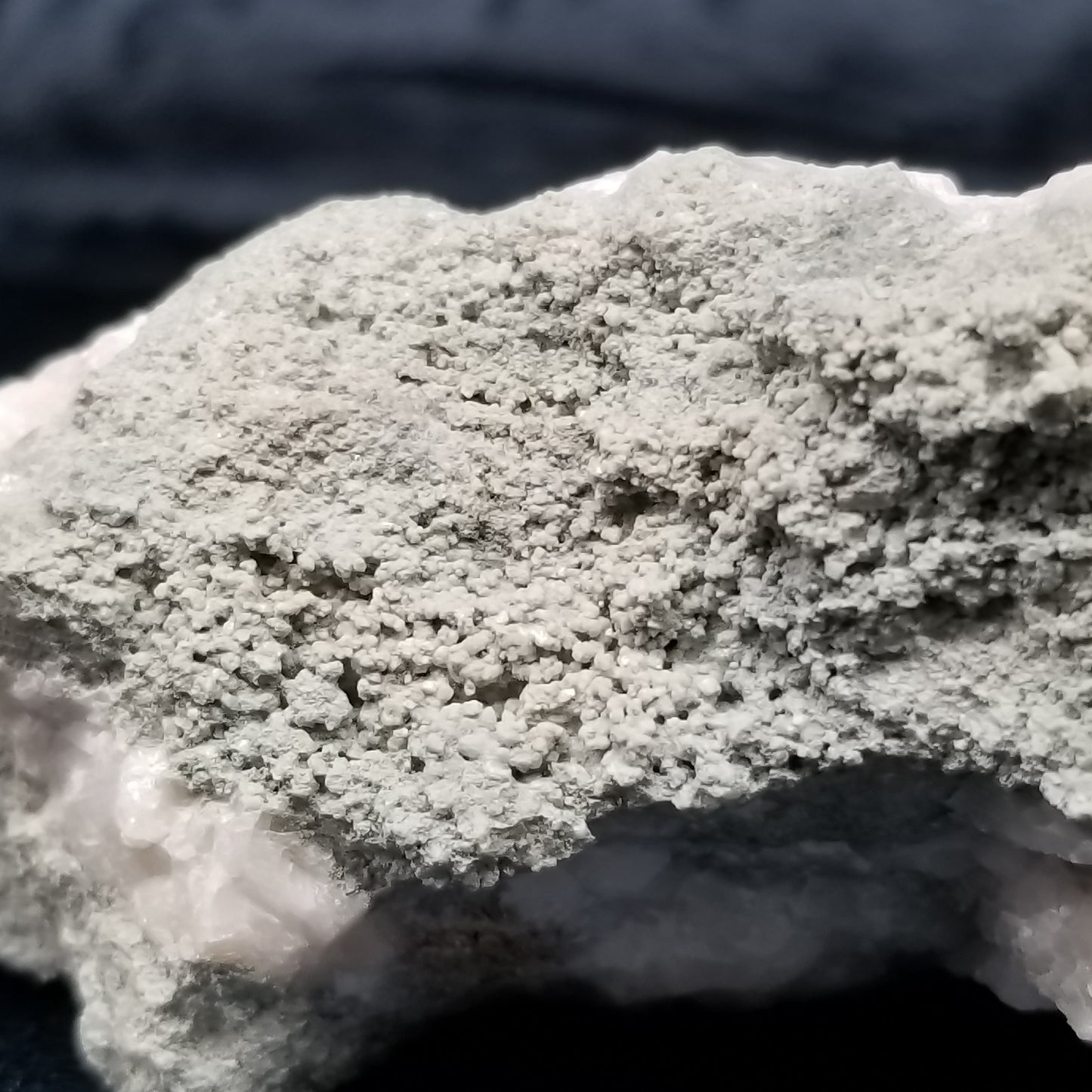 #11288 Green coating on clear Combined form Calcite on matrix