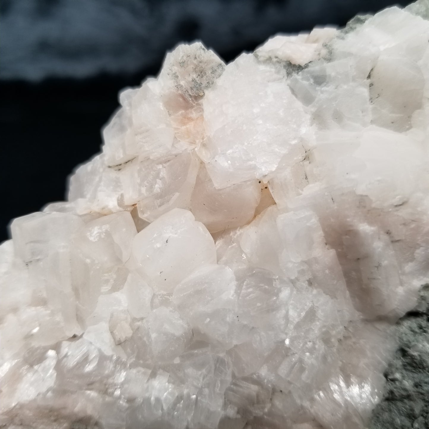 #11294 Clear Combined form Calcite formation on white Calcite and matrix
