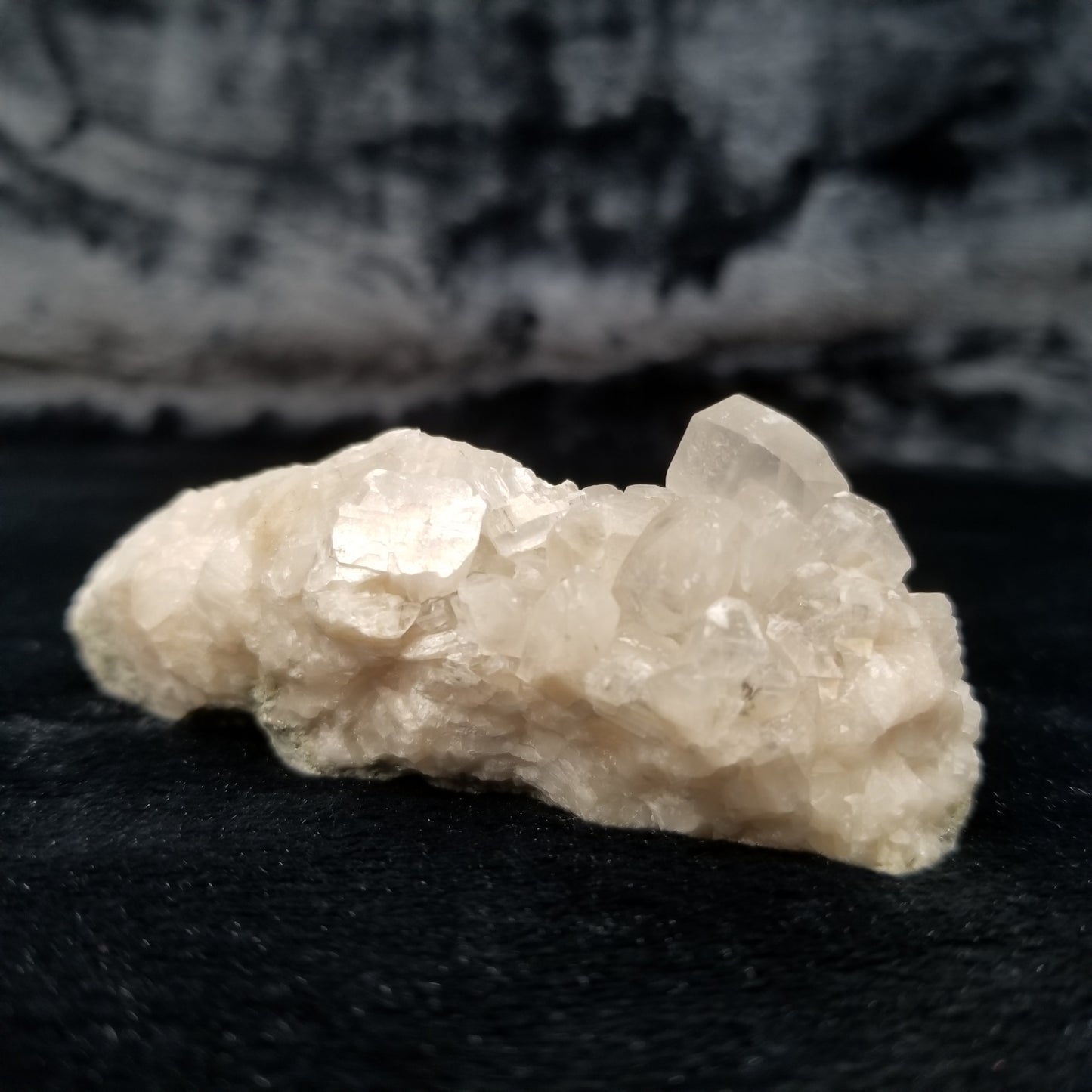 #11297 Clear Combined form phantom Calcite cluster on matrix