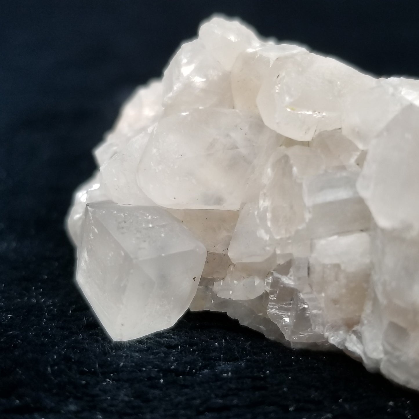 #11297 Clear Combined form phantom Calcite cluster on matrix