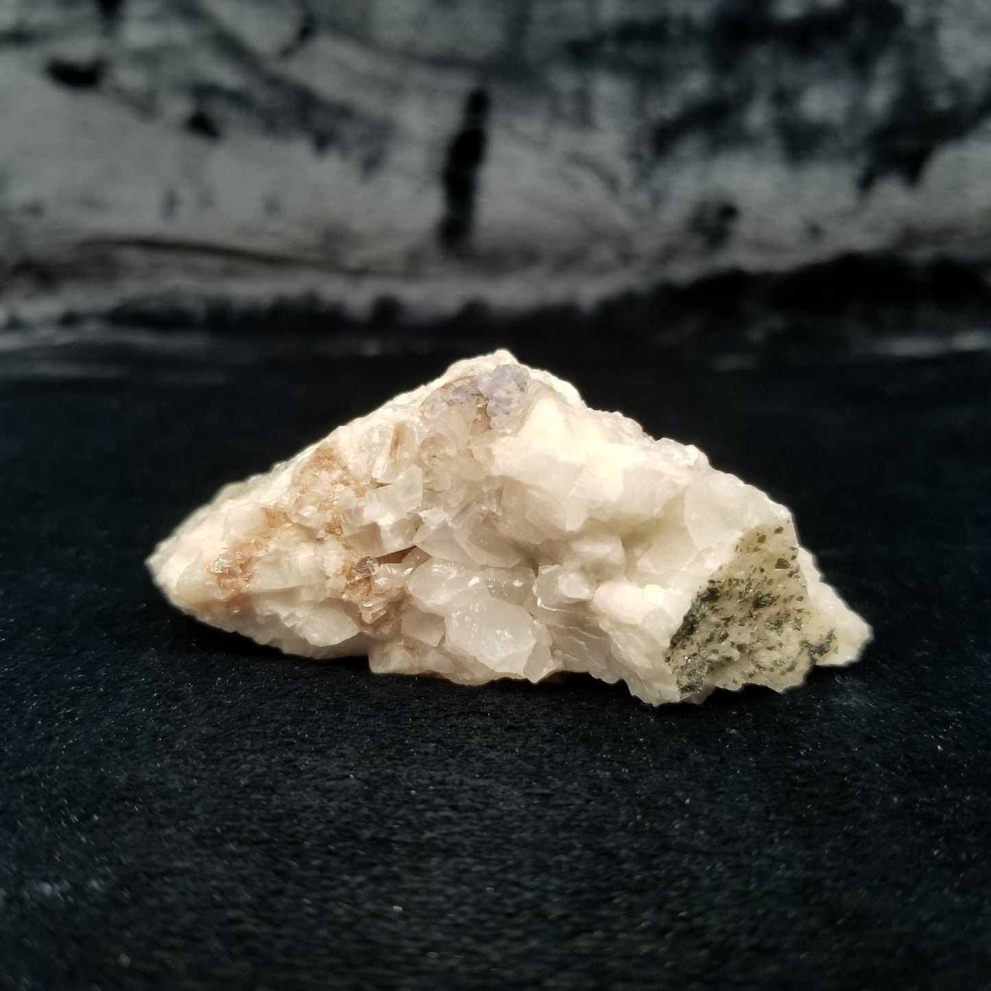 #11302 Clear Combined form Calcite with Hematite inclusions on matrix