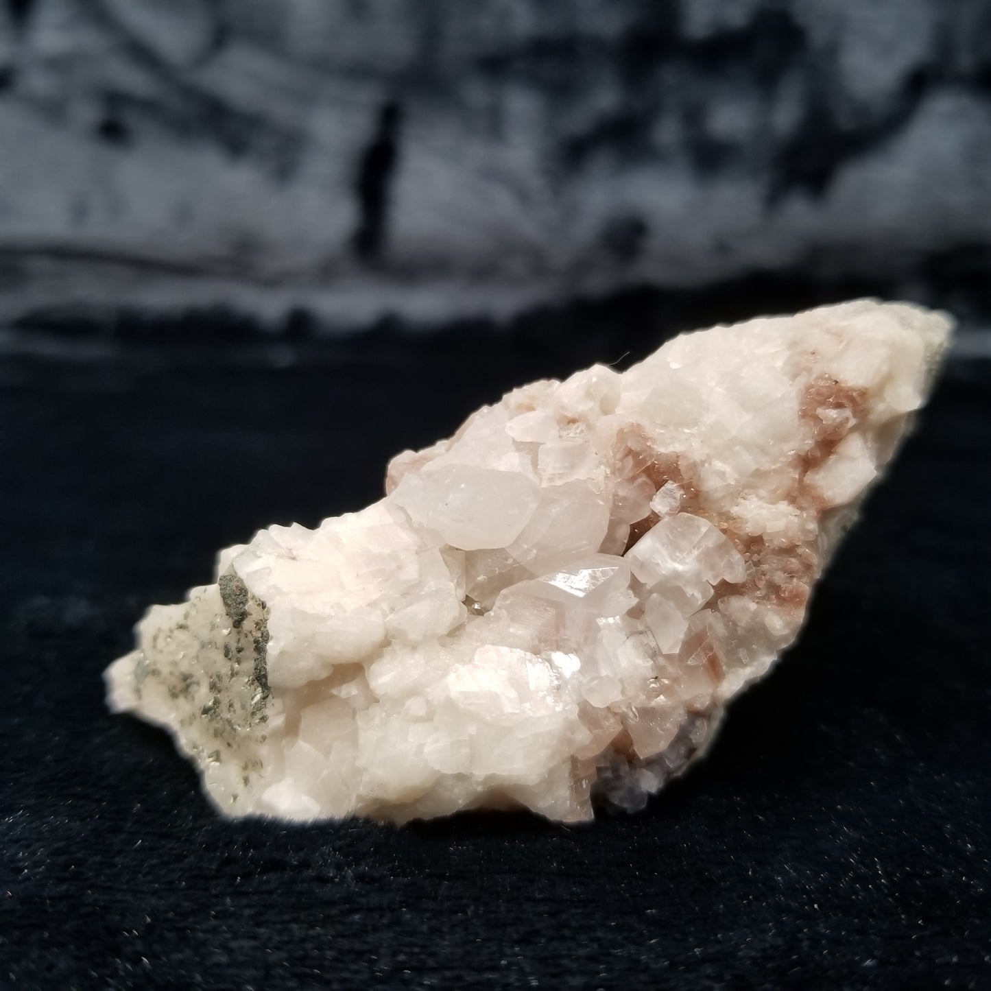 #11302 Clear Combined form Calcite with Hematite inclusions on matrix