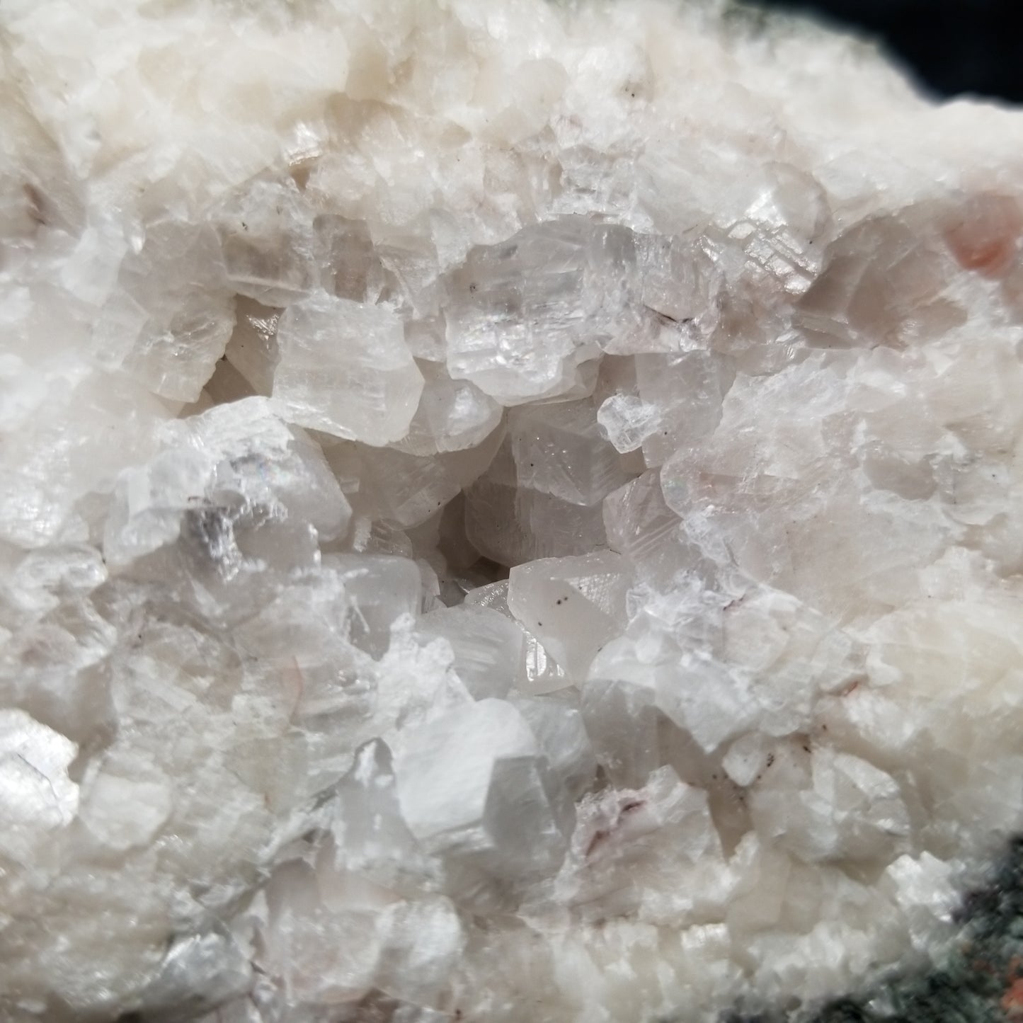 #11310 Chalcopyrite on white and clear Combined form Calcite