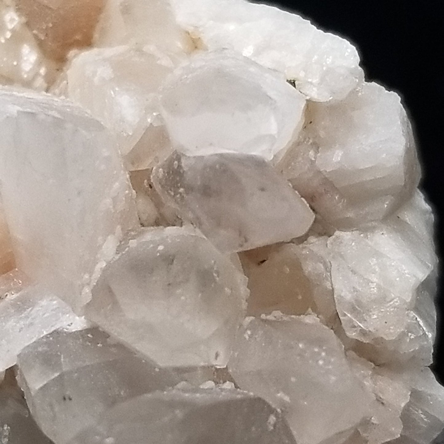#11315 Chalcopyrite on clear Combined form Calcite with Hematite inclusions on matrix
