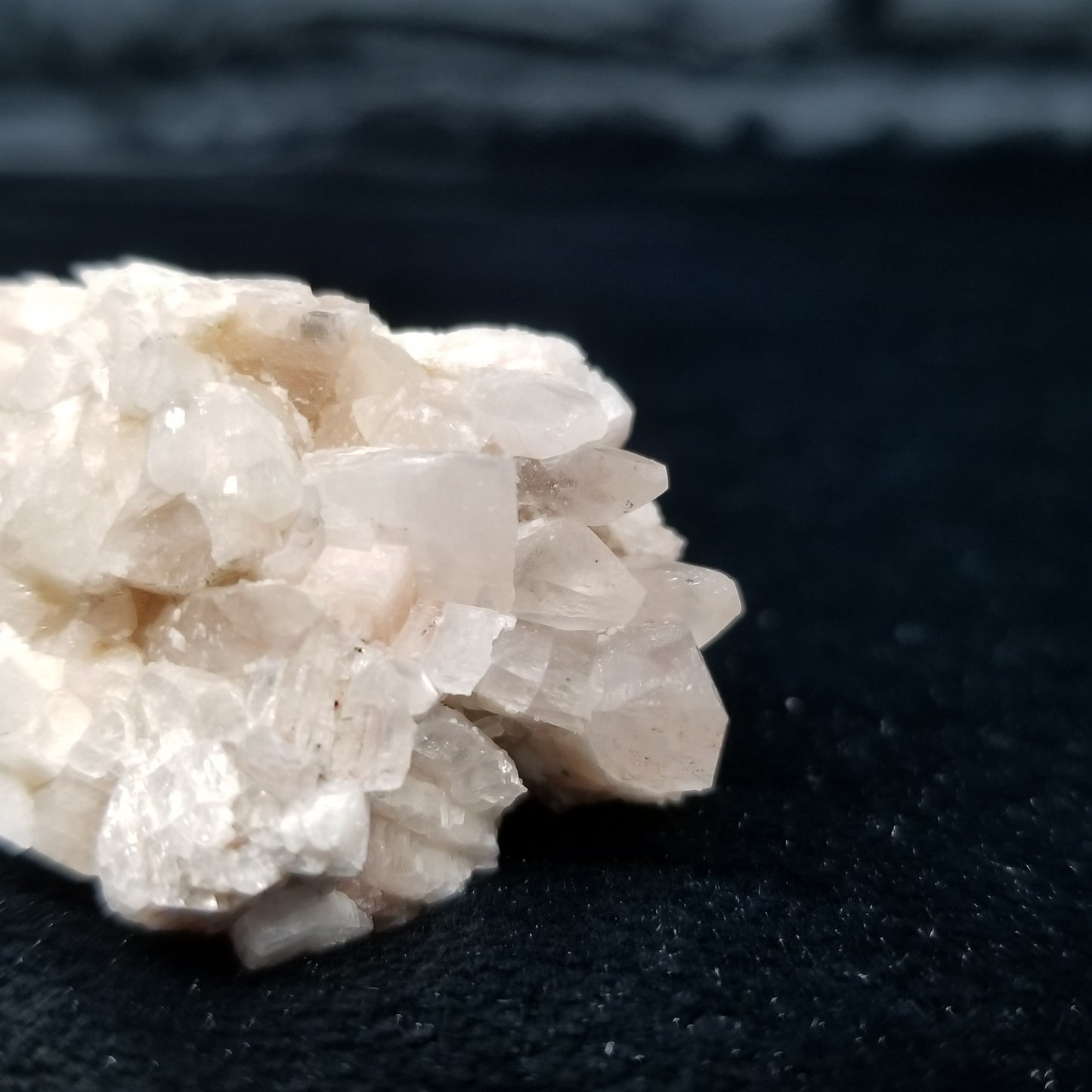 #11315 Chalcopyrite on clear Combined form Calcite with Hematite inclusions on matrix