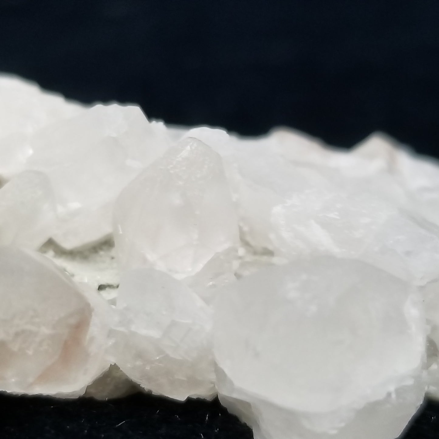 #11305 White Dolomite on clear Combined form Calcite on matrix