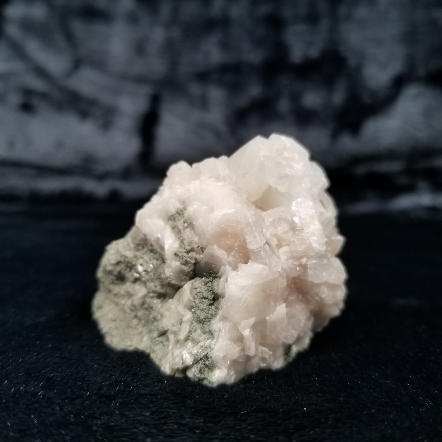 #11318 Clear, white and pink Combined form Calcite on matrix