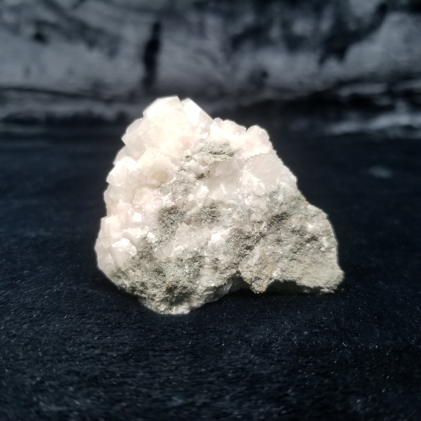 #11318 Clear, white and pink Combined form Calcite on matrix