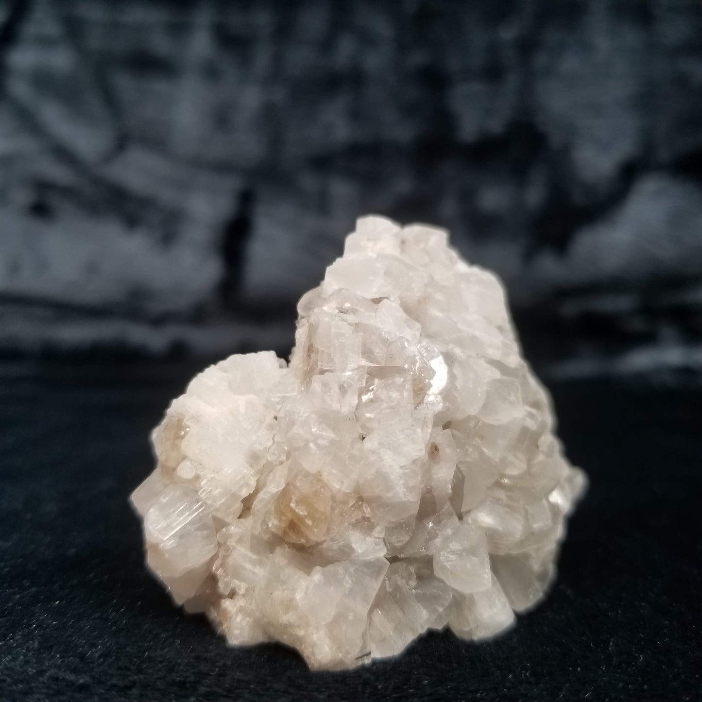 #11320 Spirit Quartz on white Combined form Calcite on matrix