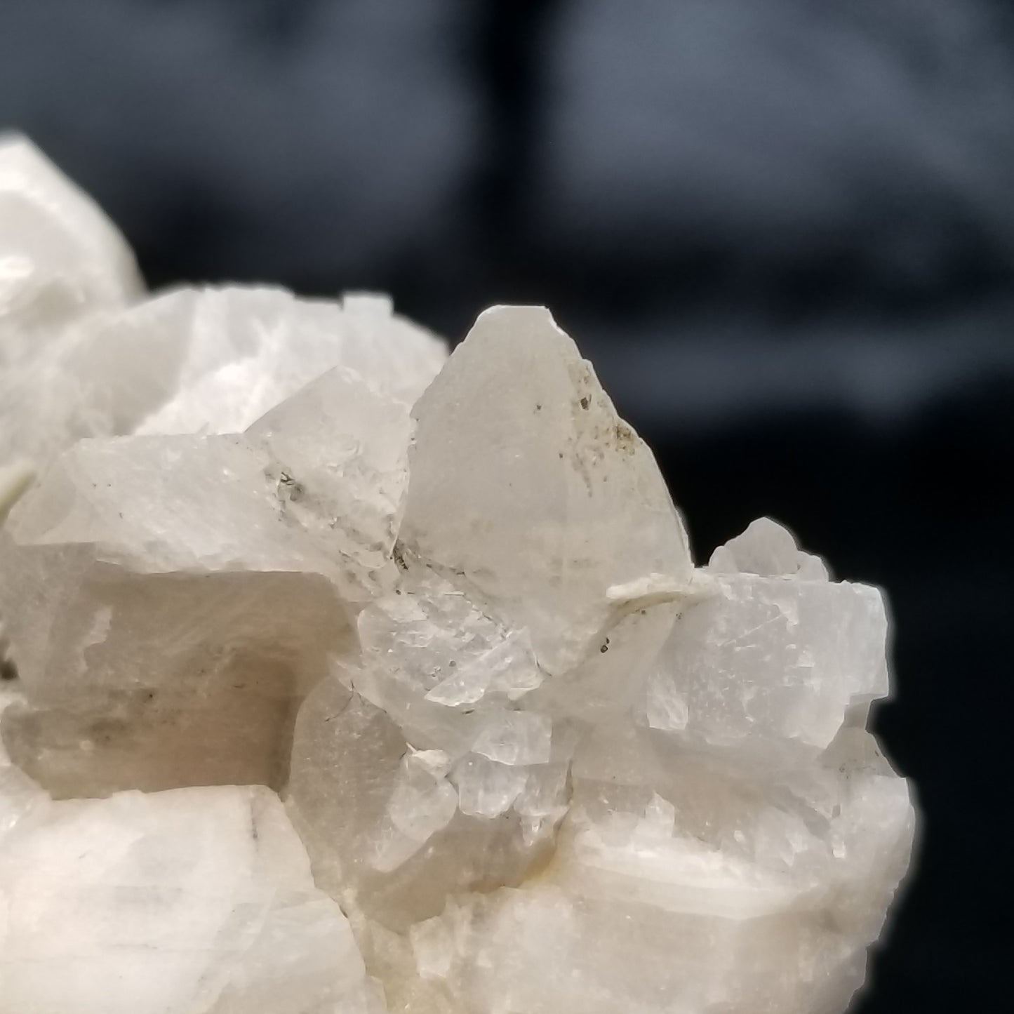 #11323 Chalcopyrite on clear Combined form Calcite on matrix
