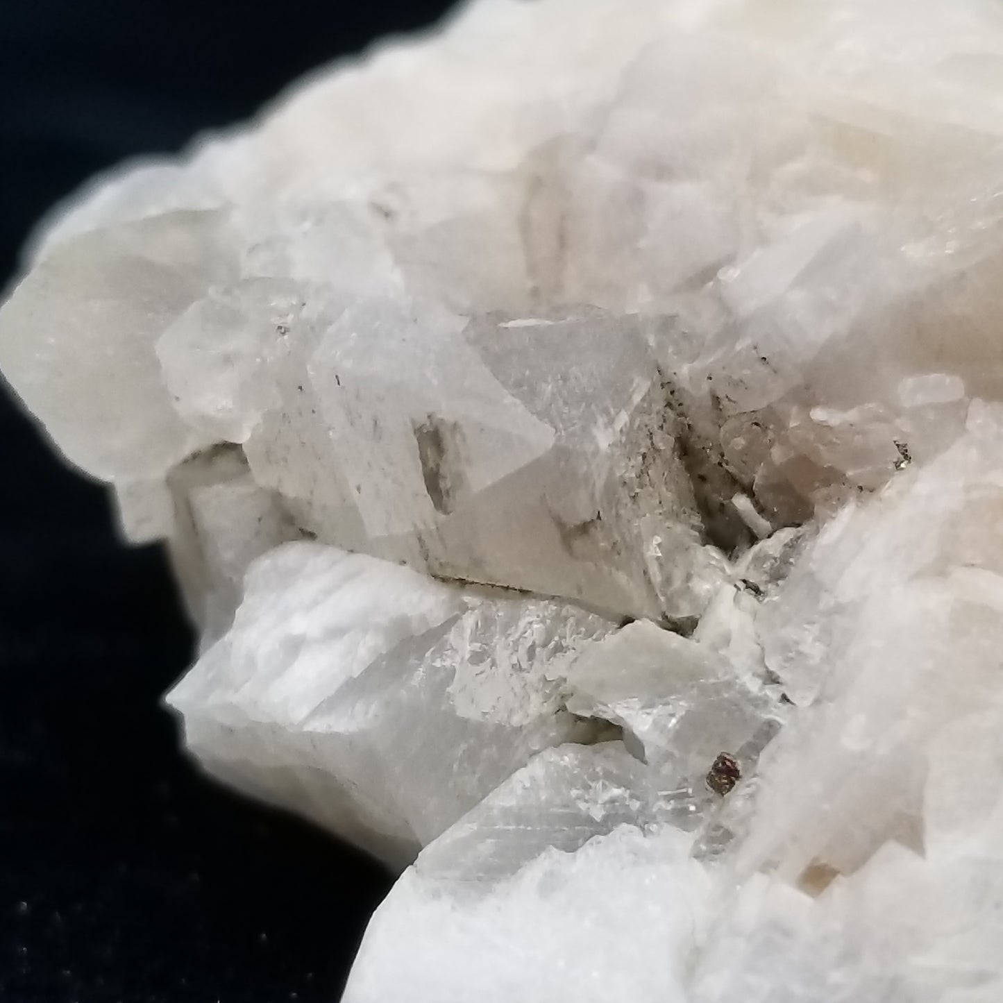 #11323 Chalcopyrite on clear Combined form Calcite on matrix