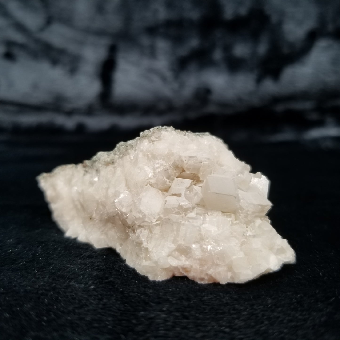 #11324 White Dolomite on Combined form Calcite on matrix