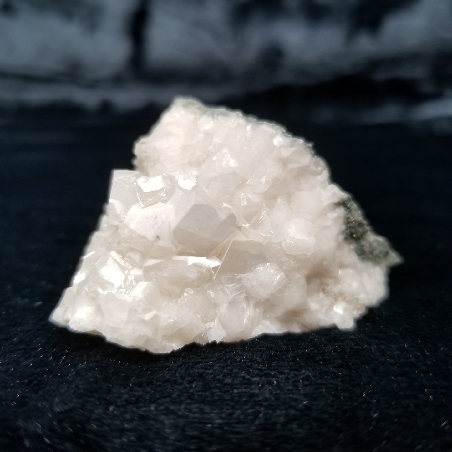 #11324 White Dolomite on Combined form Calcite on matrix