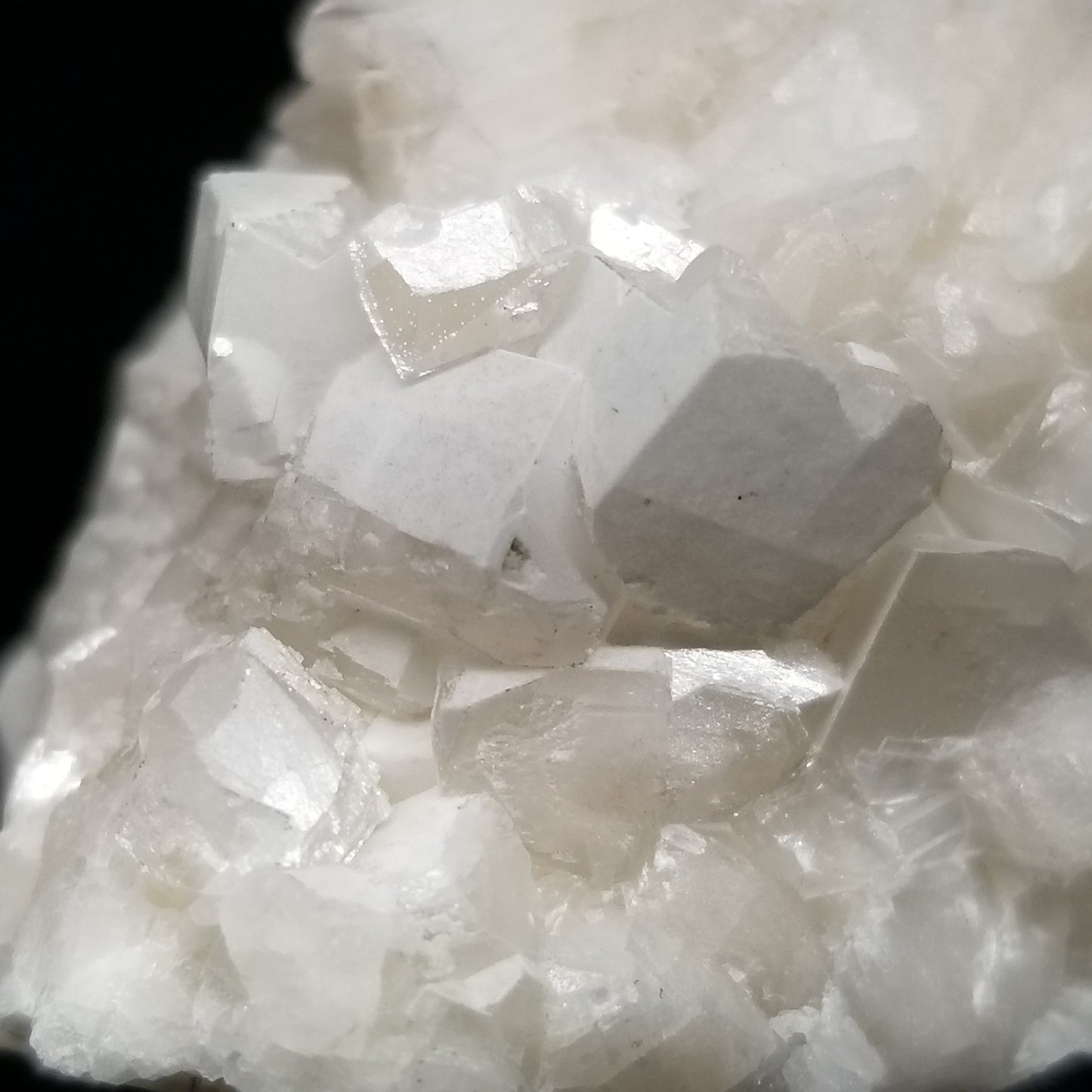 #11324 White Dolomite on Combined form Calcite on matrix