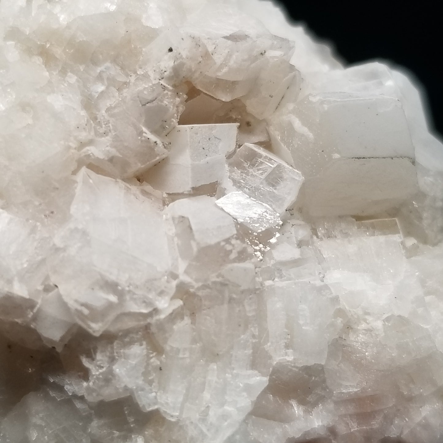 #11324 White Dolomite on Combined form Calcite on matrix