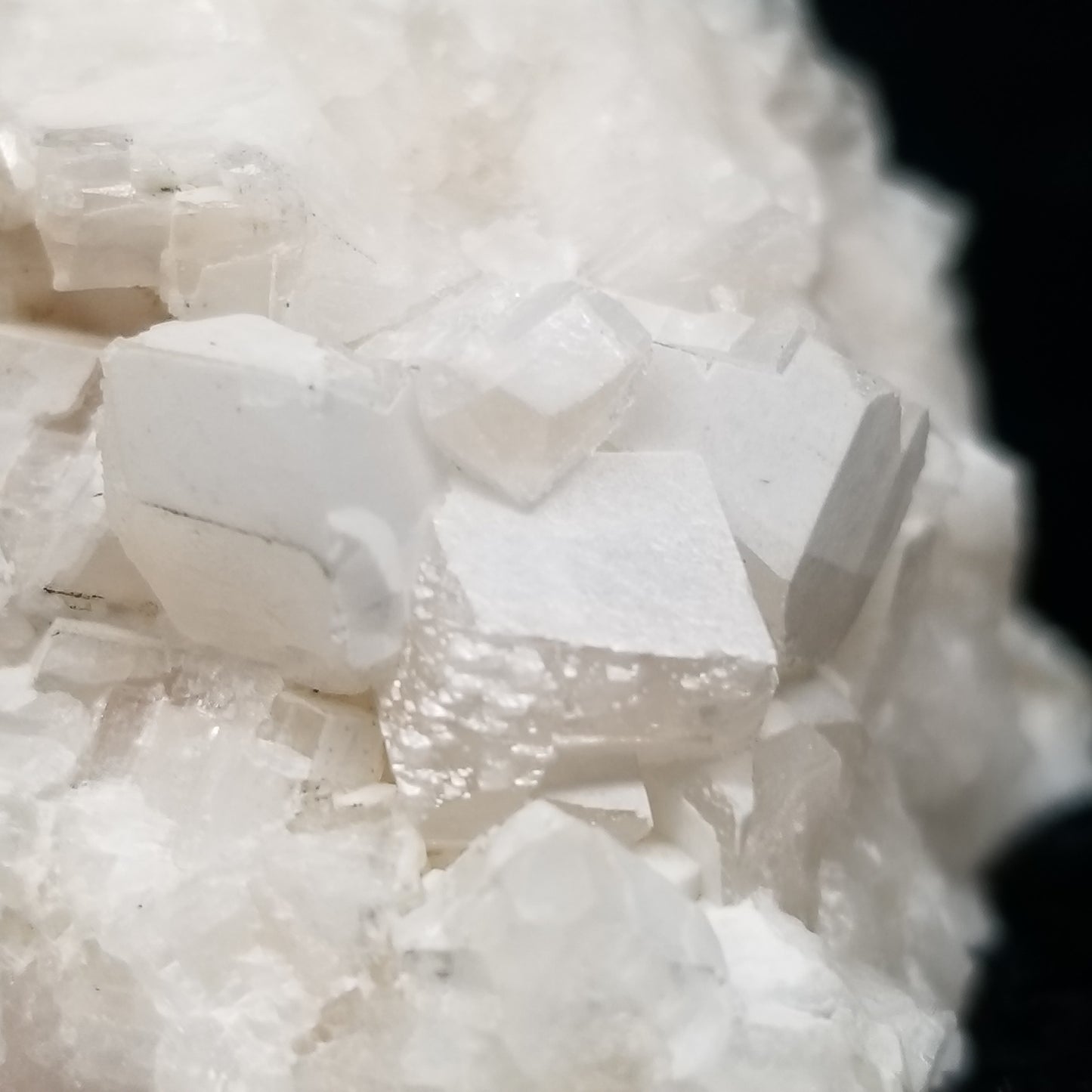 #11324 White Dolomite on Combined form Calcite on matrix