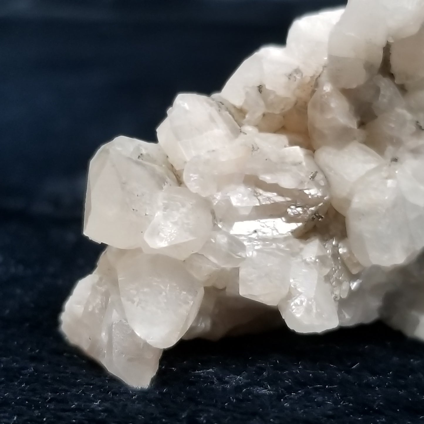 #11331 Clear Combined form Calcite cluster on matrix