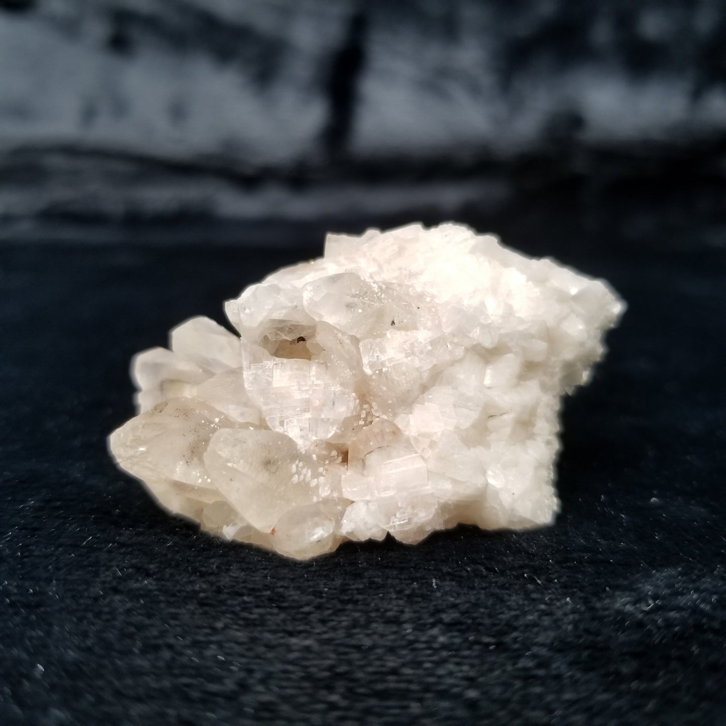 #11335 Clear Combined form Calcite cluster with Hematite inclusions on matrix
