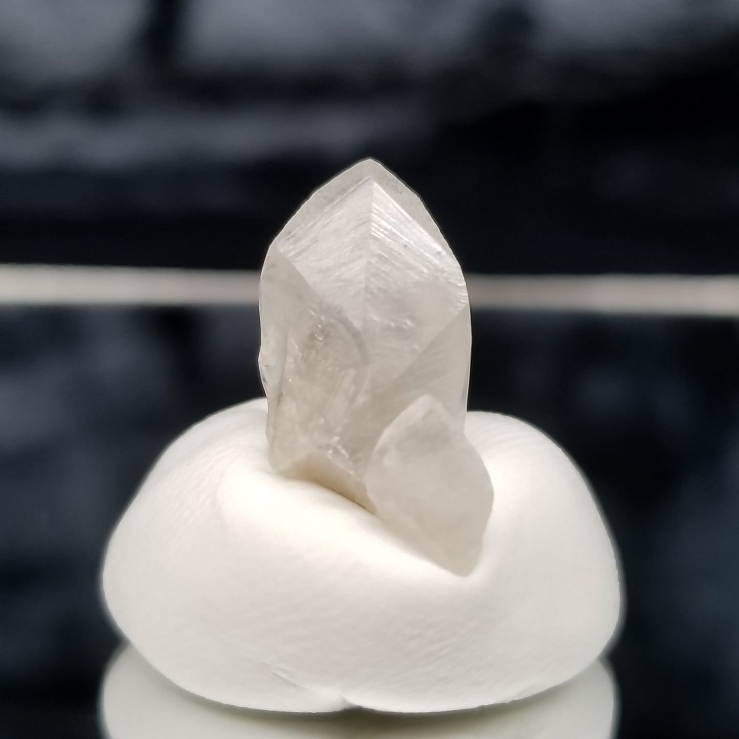 #11339 Clear twin Combined form Calcite with Chalcopyrite inclusions