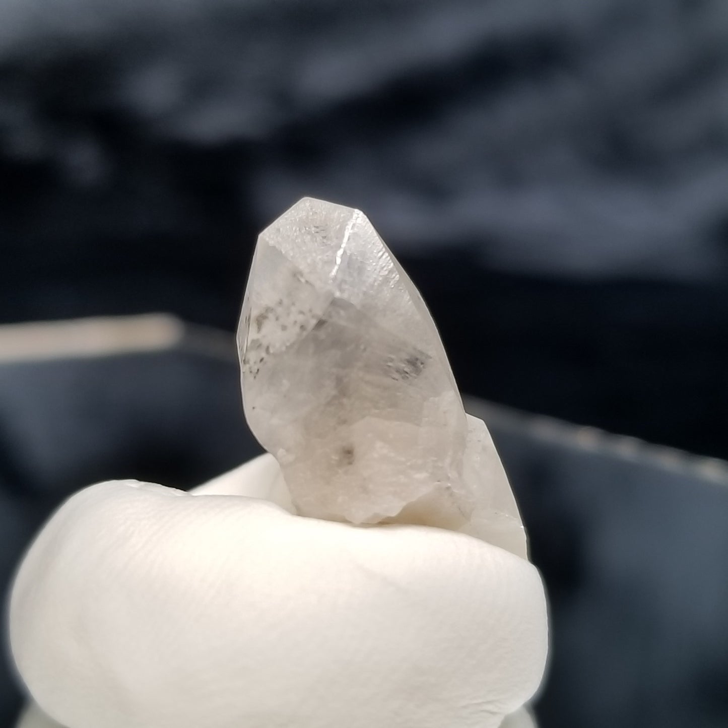 #11339 Clear twin Combined form Calcite with Chalcopyrite inclusions