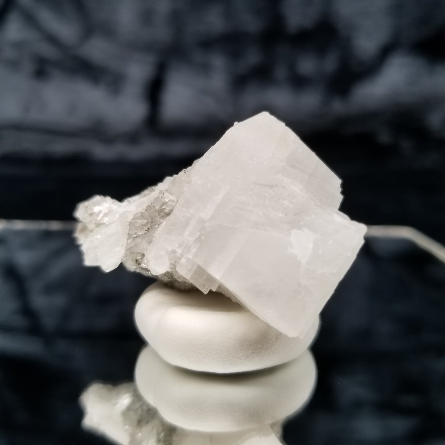#11340 Clear Calcite Combined form with Spirit Spar on matrix