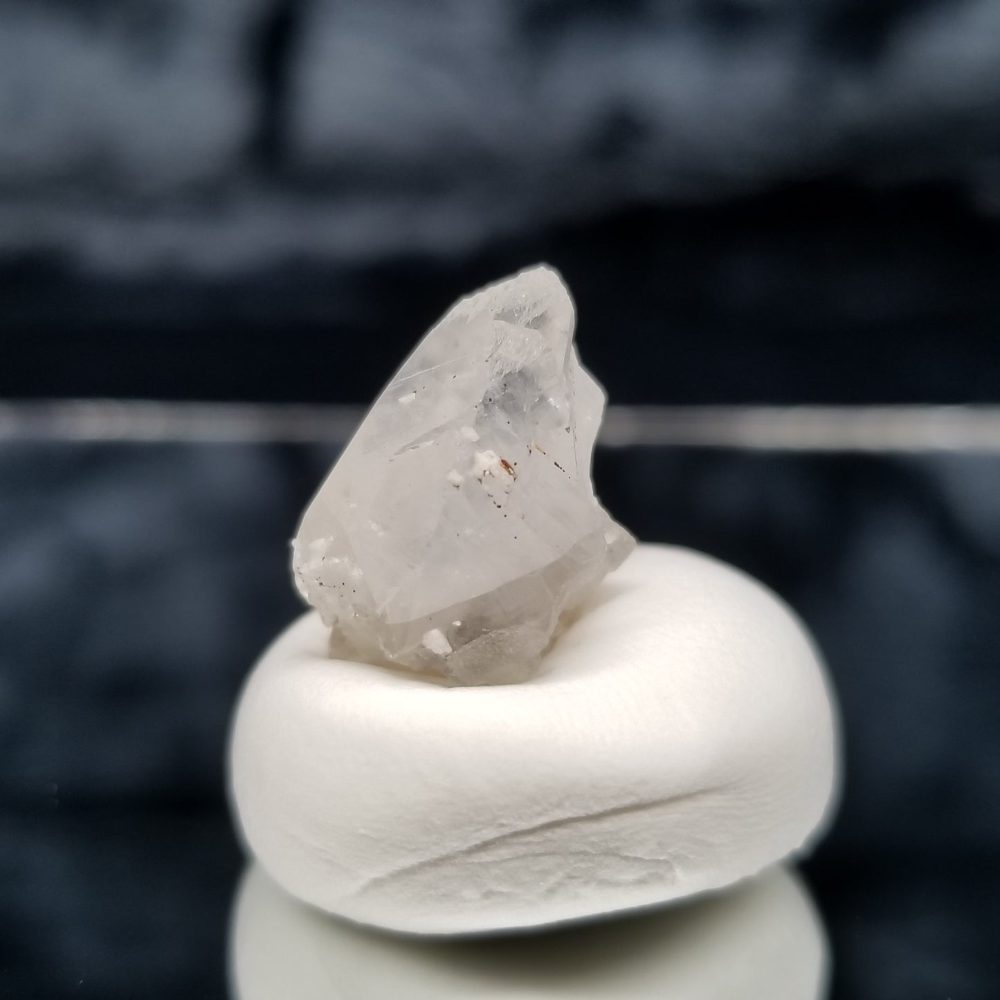 #11344 Chalcopyrite on clear Combined form Calcite with Chalcopyrite inclusions