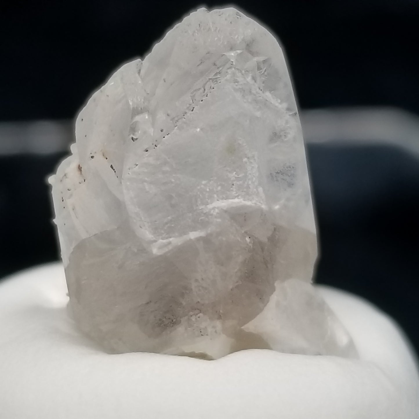 #11344 Chalcopyrite on clear Combined form Calcite with Chalcopyrite inclusions
