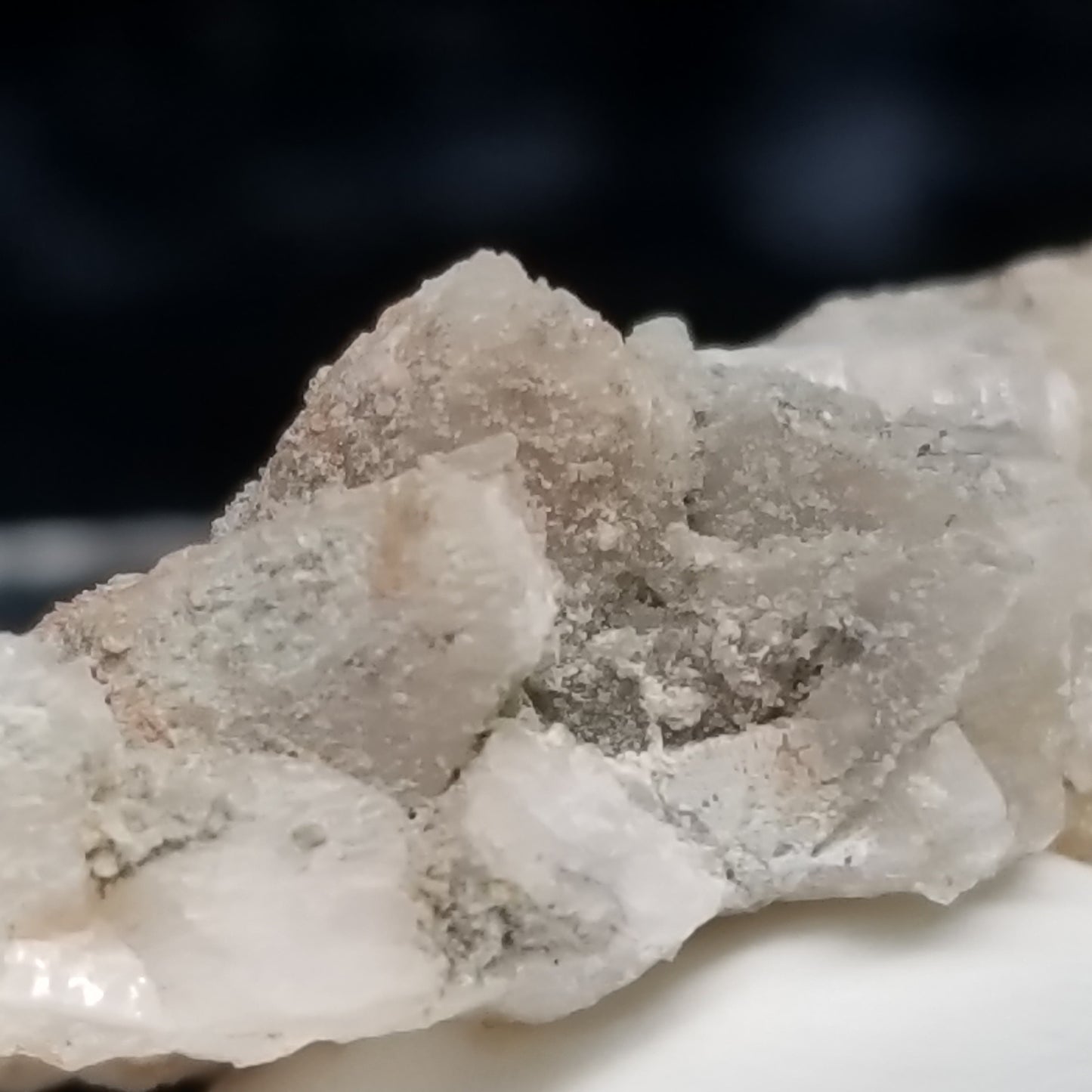#11347 Chalcopyrite and white Dolomite on Combined form Calcite on matrix