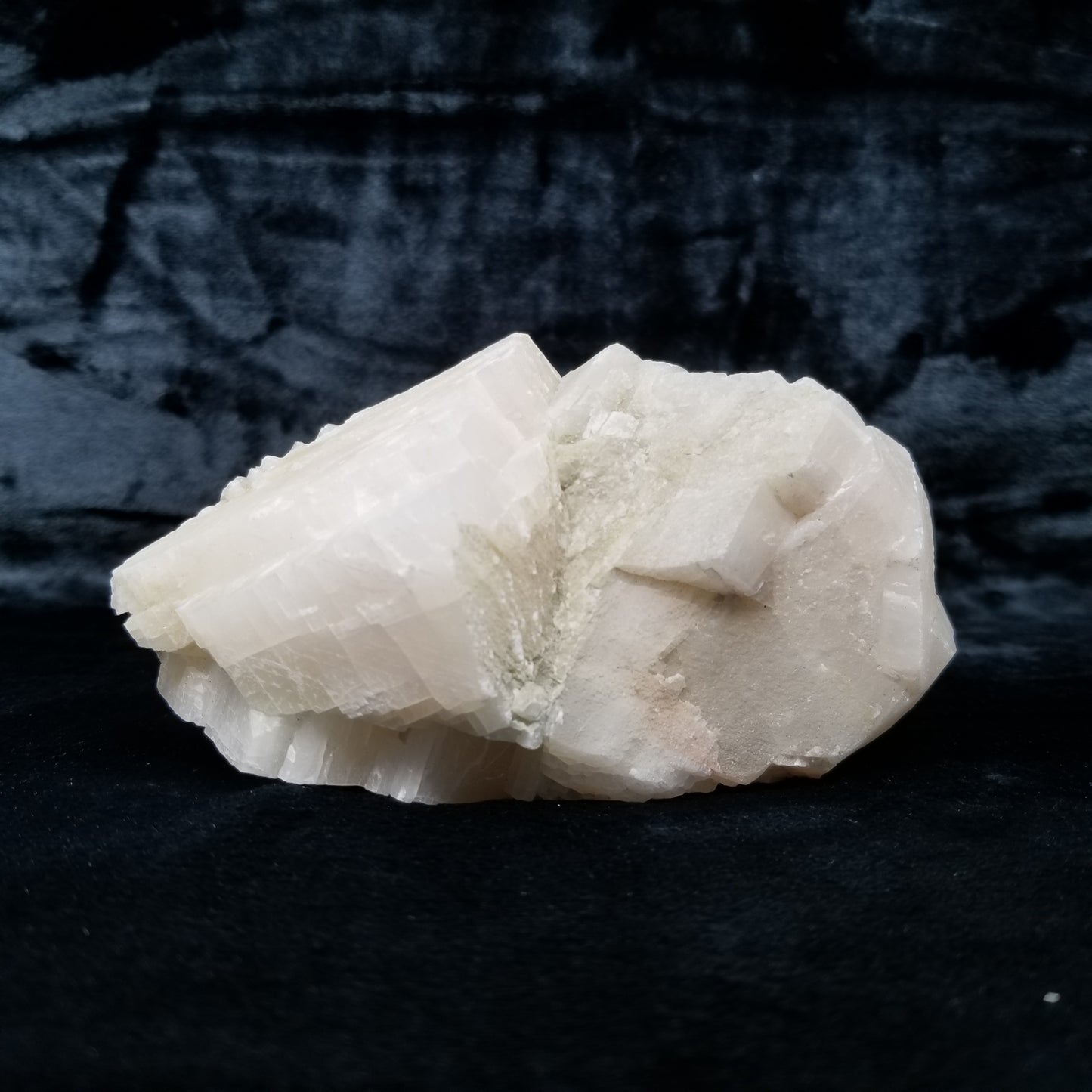 #11358 Honey Calcite block with natural angle on Calcite matrix