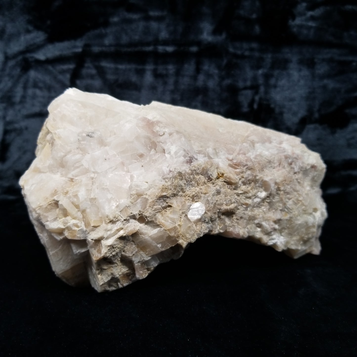 #11360 Honey Calcite block with amazing natural angle on matrix